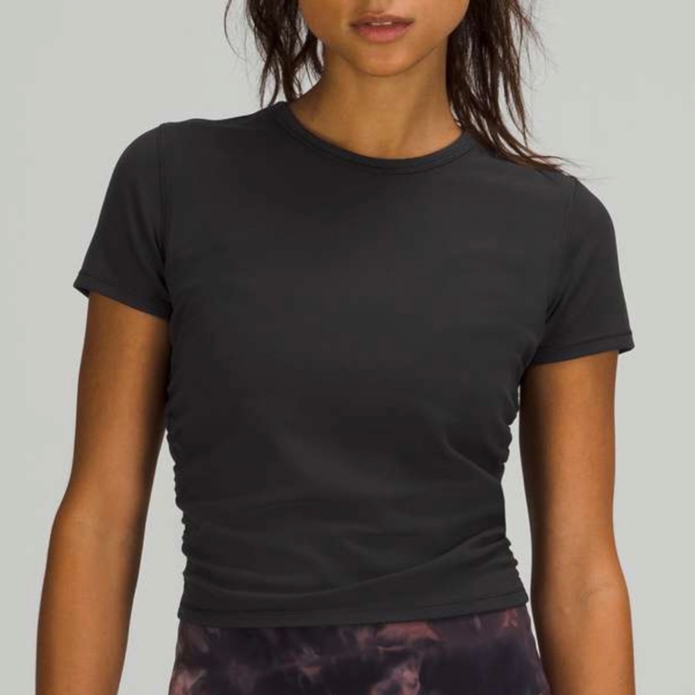 Lululemon All It Takes Short Sleeve Nulu In Black Size 10